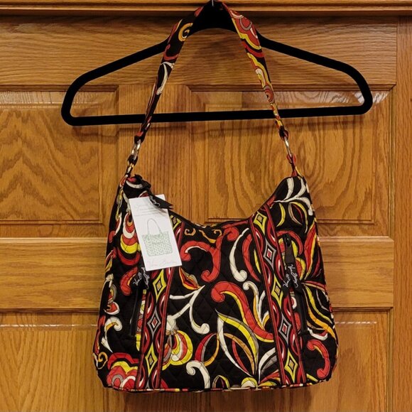 Vera Bradley Quilted Shoulder Tote -Retired Autumnal Puccini Pattern NEW - Picture 11 of 11